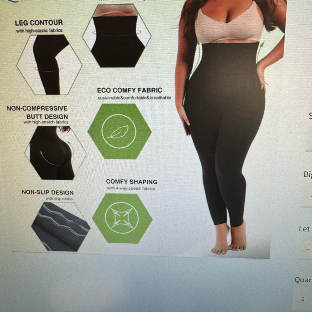 Black Shapewear Bodysuit with Full-Length Coverage